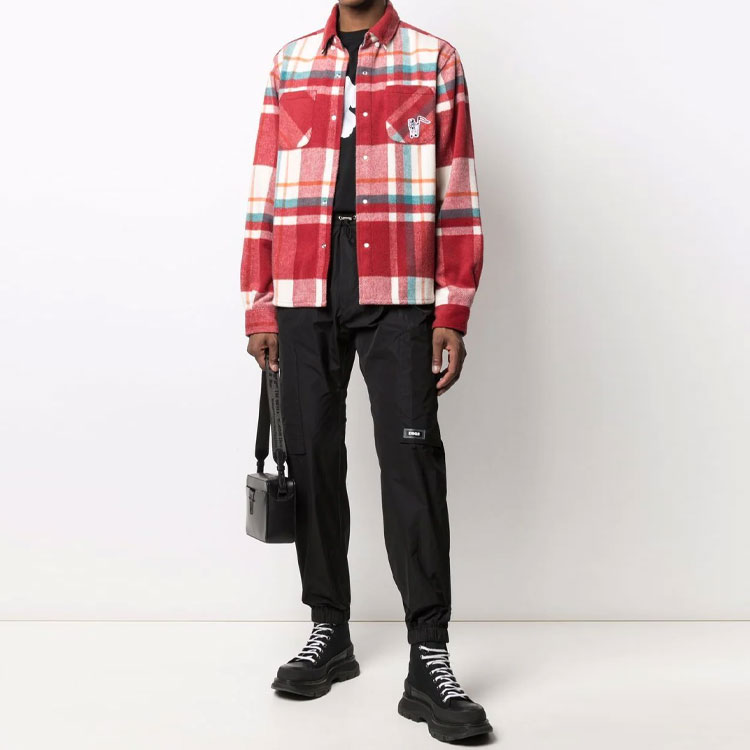 Lookbook DSQUARED2 黑色LOGO貼布運動長褲 純色設計 S74KB0590S47858-900