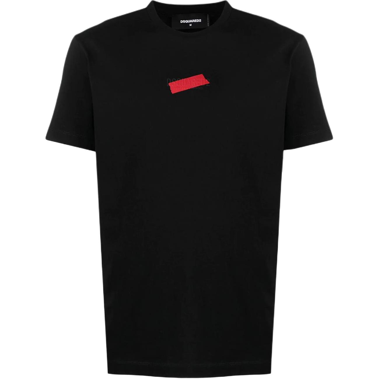 DSQUARED2 Black Printed Crewneck Short Sleeve T-Shirt S74GD0804S22427-900