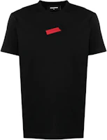 DSQUARED2 Black Printed Crewneck Short Sleeve T-Shirt S74GD0804S22427-900 DSQUARED2 Black Printed Crewneck Short Sleeve T-Shirt S74GD0804S22427-900