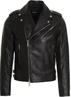 Dsquared2 Black Solid Zip-Up Long-Sleeve Jacket S74AM1329SY1491-900 Dsquared2 Black Solid Zip-Up Long-Sleeve Jacket S74AM1329SY1491-900