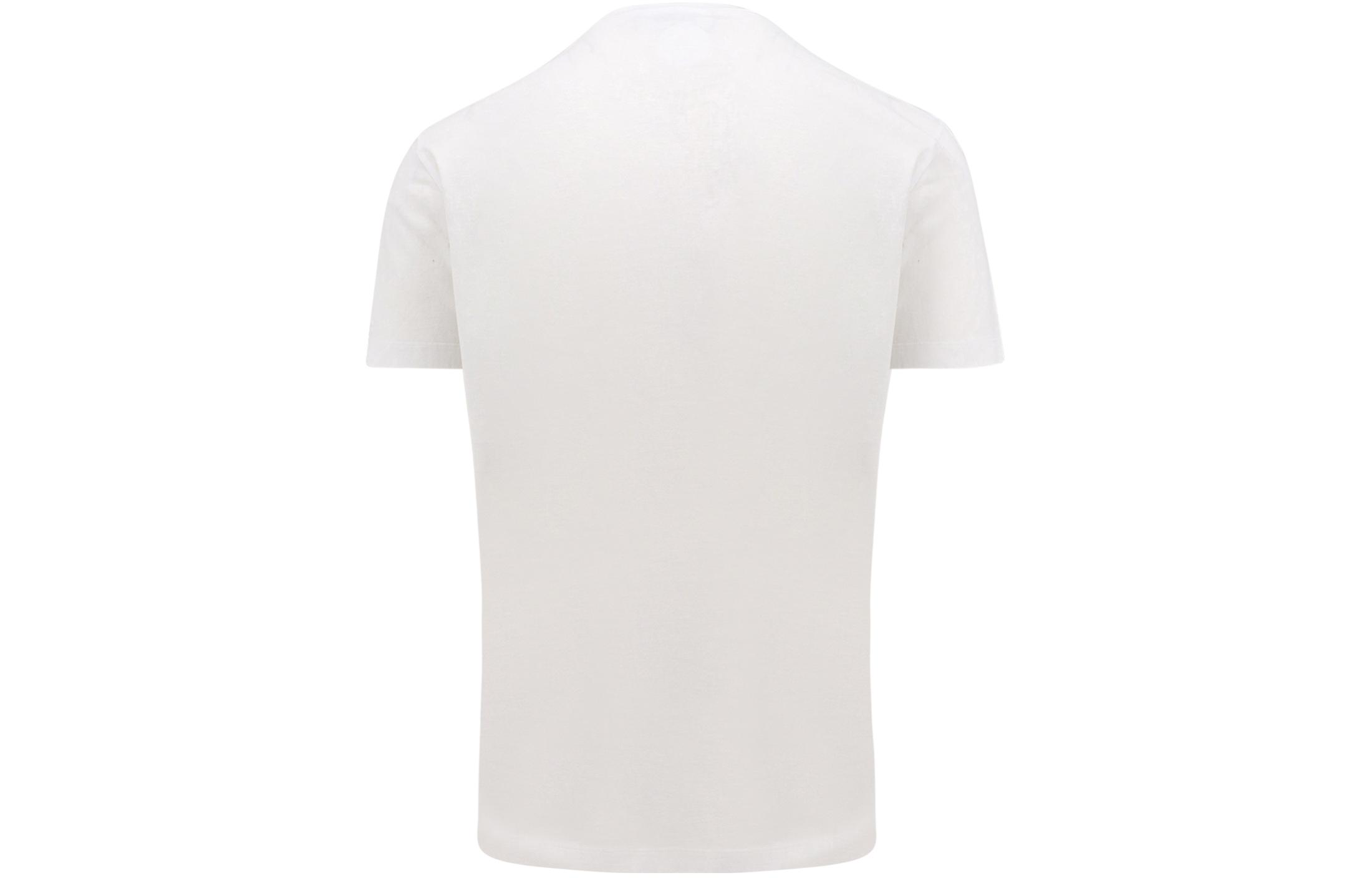 Lookbook DSQUARED2 卡通字母印花白色短袖T恤 S71GD1396S23009-100