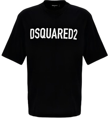 DSQUARED2 黑色拼接 logo 印花圓領T恤 S74GD1197D20004-900 Buy DSQUARED2 黑色拼接 logo 印花圓領T恤 S74GD1197D20004-900