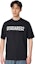 Shop DSQUARED2 黑色拼接 logo 印花圓領T恤 S74GD1197D20004-900