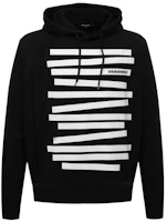 Dsquared2 Contrast Print Hoodie Black ( Long-Sleeve Pullover) S71GU000437S25462-900 Dsquared2 Contrast Print Hoodie Black ( Long-Sleeve Pullover) S71GU000437S25462-900