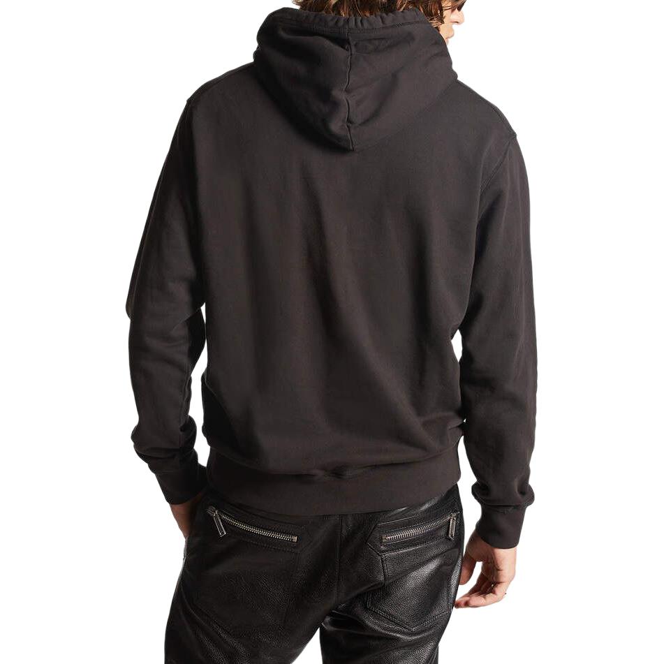 Purchase DSQUARED2 クールフィットフーディー ブラック メンズ レタープリント プルオーバースウェットシャツ S74GU0664D25002-900