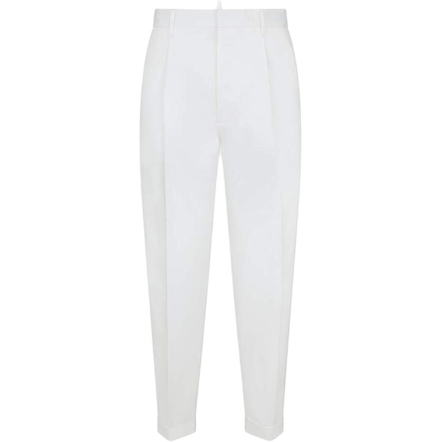 DSQUARED2 Cool Guy Tapered Zipper Casual Pants White  Fashion. S74KB0881S39021-100