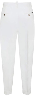 DSQUARED2 男士修身拉链休闲裤 白色 时尚款式 S74KB0881S39021-100 Lookbook DSQUARED2 男士修身拉链休闲裤 白色 时尚款式 S74KB0881S39021-100