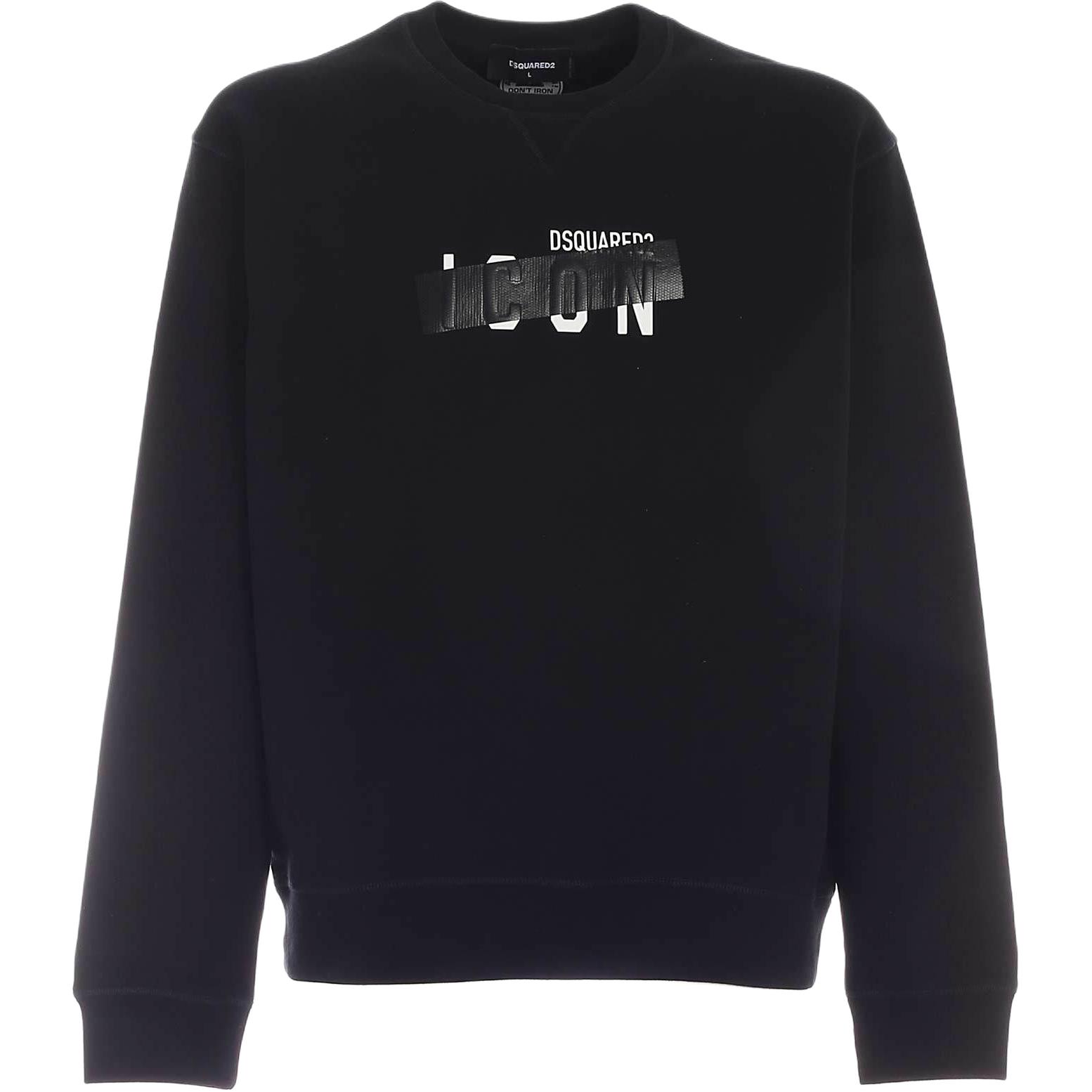 Dsquared2 Cotton Logo Print Crewneck Pullover Sweatshirt Long Sleeve S79GU0048S25042-900