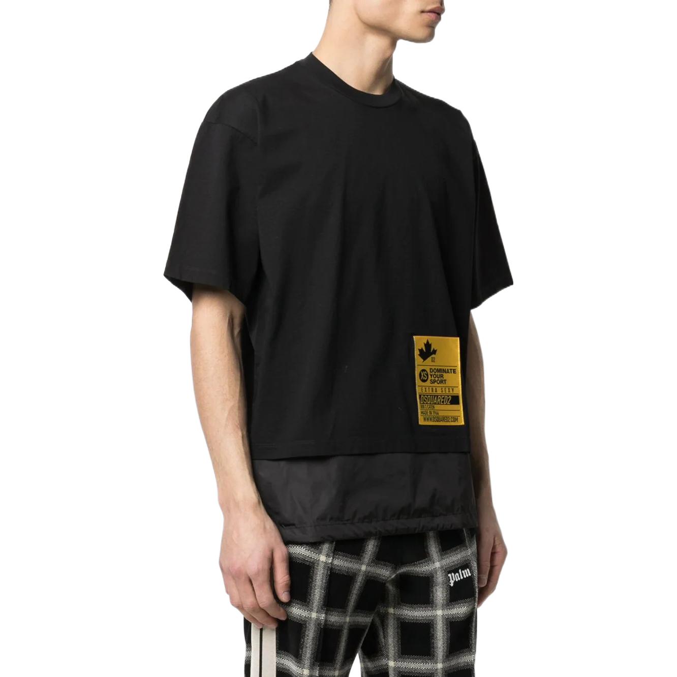 Purchase DSQUARED2可拆标志贴短袖圆领男士T恤 S74GD0778S23009-900