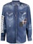 Order DSQUARED2 Kemeja Denim Lengan Panjang Distressed Biru. S71DM0480S30341-470