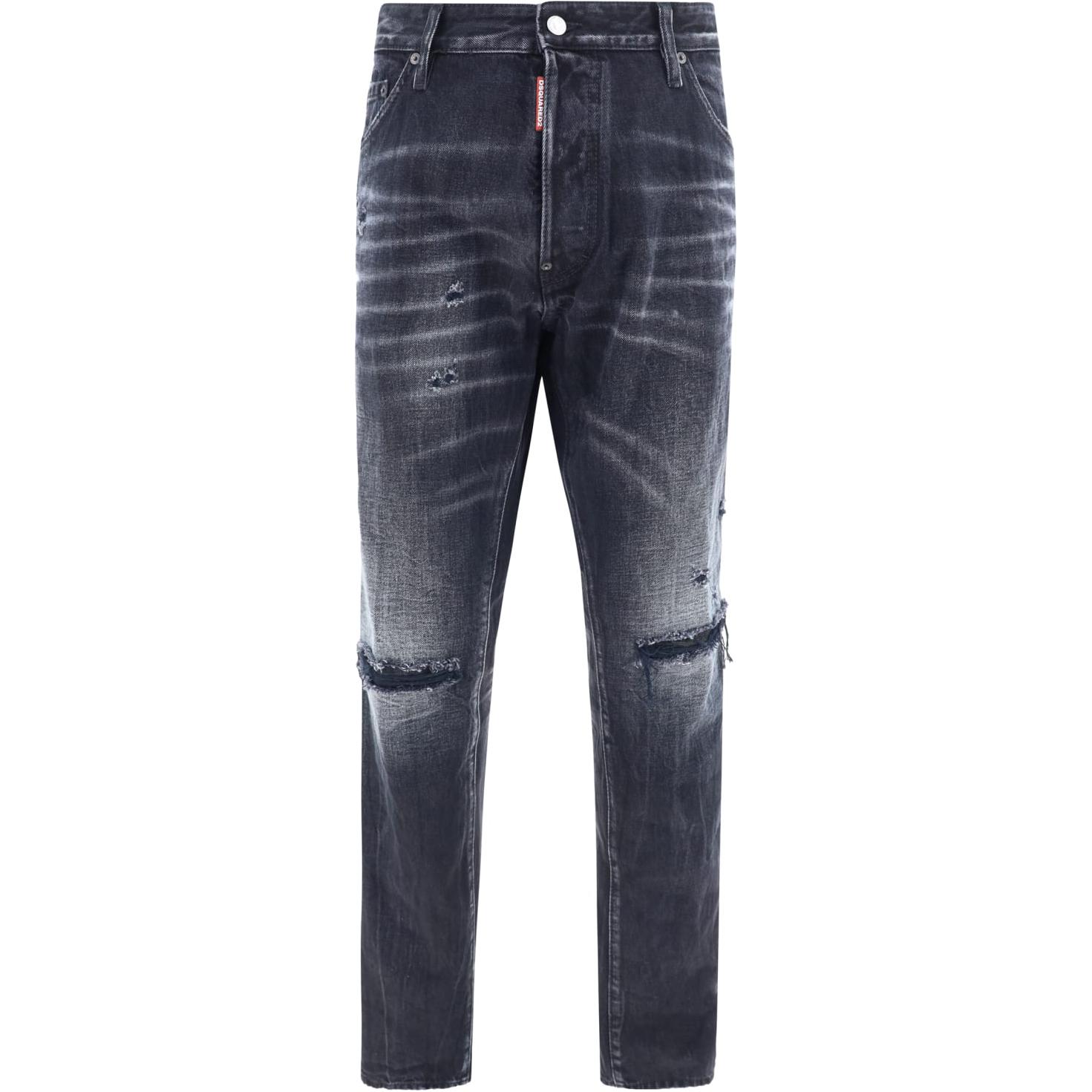 DSQUARED2 Distressed Mid-Rise Button Fly Jeans Men’s Black. S74LB1562D30009-900 圖 2