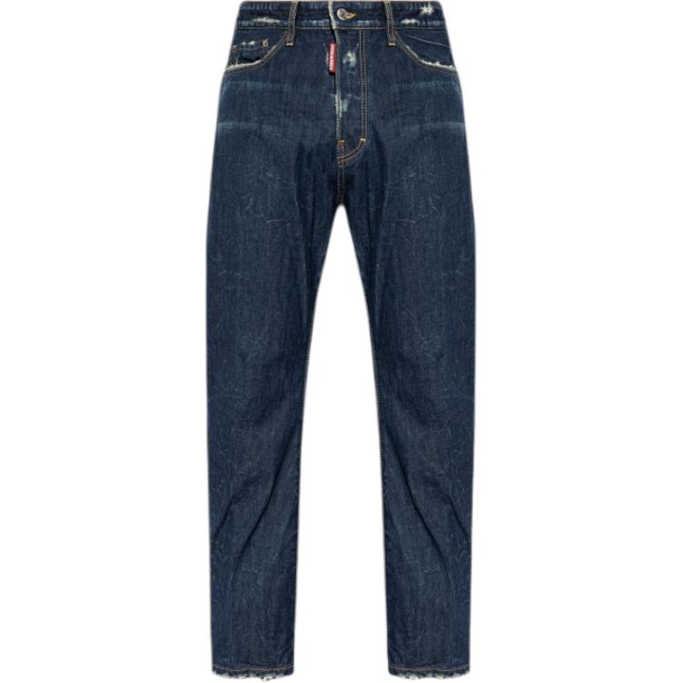DSQUARED2 Distressed Multi-Pocket Slim Jeans Men Blue S71LB1446S30309-470