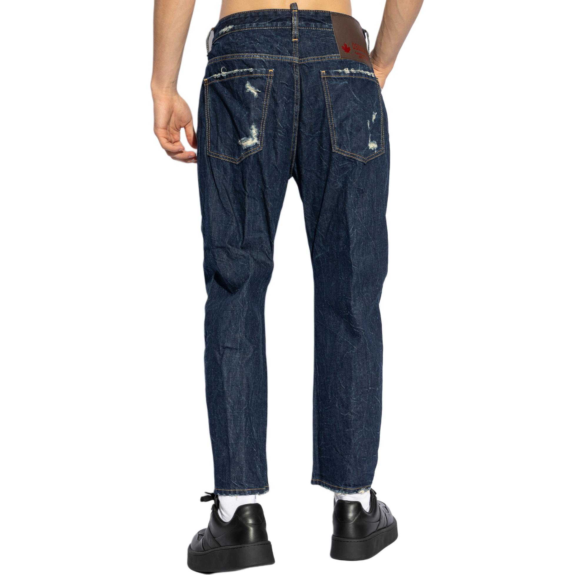 DSQUARED2 Distressed Multi-Pocket Slim Jeans Men Blue S71LB1446S30309-470 圖 3