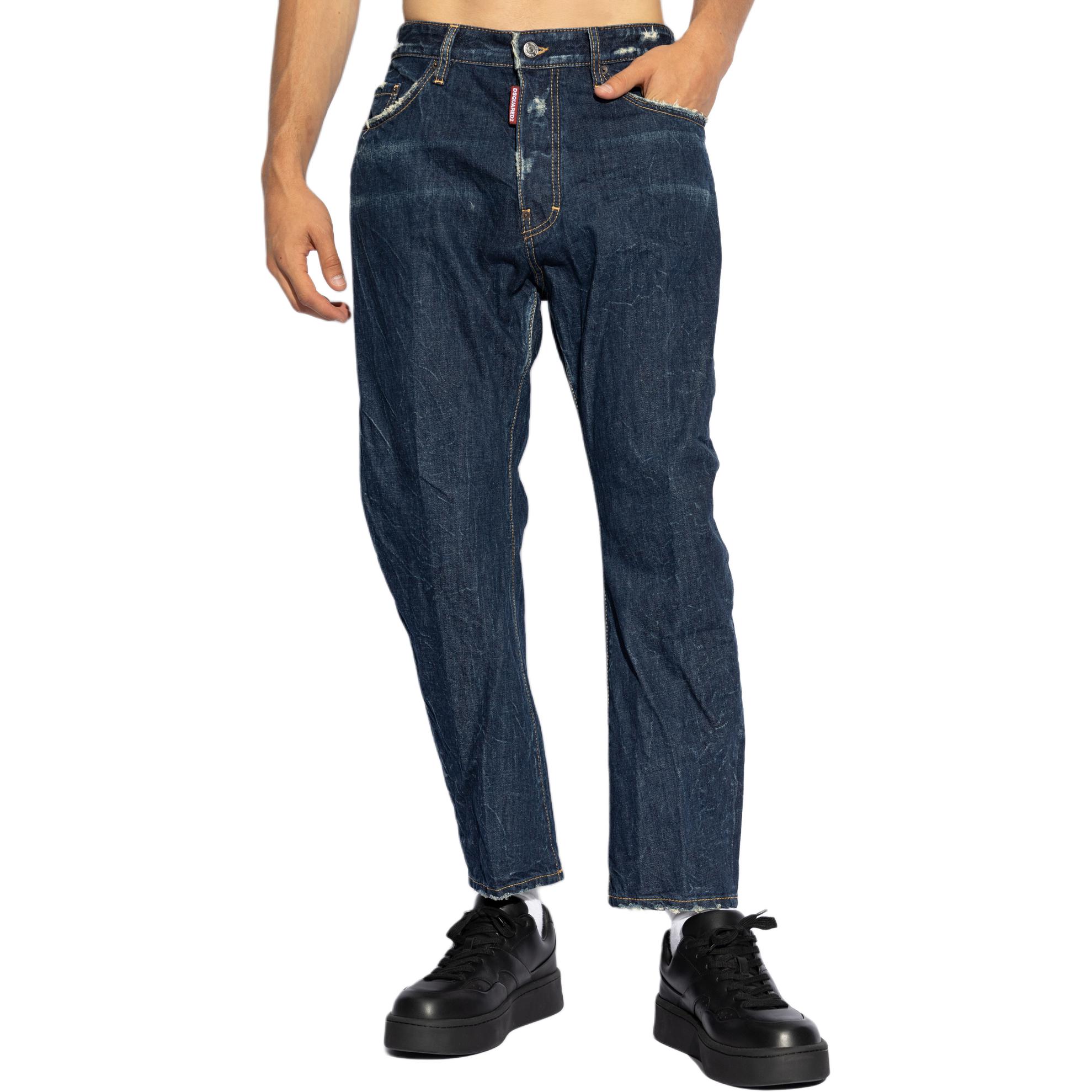 DSQUARED2 Distressed Multi-Pocket Slim Jeans Men Blue S71LB1446S30309-470 圖 5