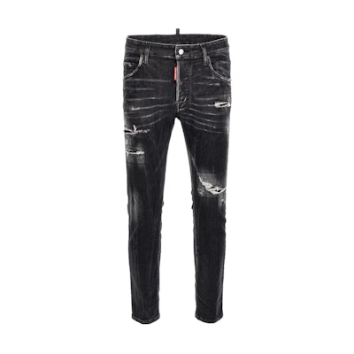 DSQUARED2 Distressed Ripped Casual Jeans Men Black. S71LB1269S30503-900