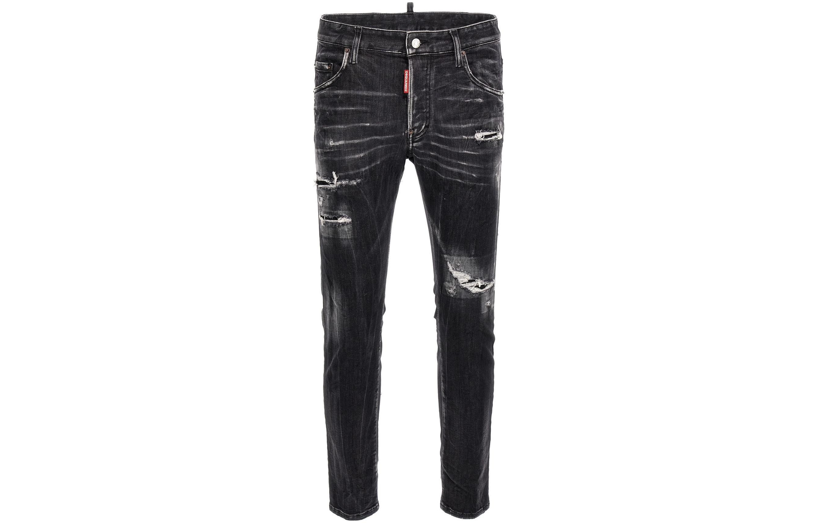 DSQUARED2 Distressed Ripped Casual Jeans Men Black. S71LB1269S30503-900 圖 2