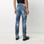 Shop DSQUARED2 Distressed Slim-Fit Mid-Rise Blue Jeans for Men. S79LA0021S30342-470