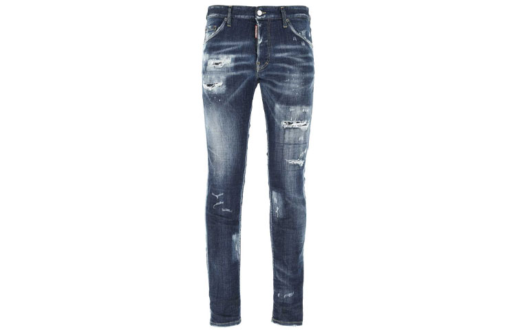 DSQUARED2 Distressed Slim Fit Blue Jeans for Men. S74LB0961S30342-470 圖 2