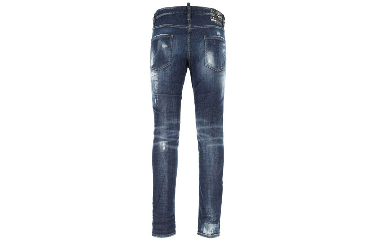 DSQUARED2 Distressed Slim Fit Blue Jeans for Men. S74LB0961S30342-470 圖 3