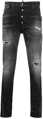 DSQUARED2 男士修身破洞牛仔裤 S74LB0782S30357-900 Order DSQUARED2 男士修身破洞牛仔裤 S74LB0782S30357-900