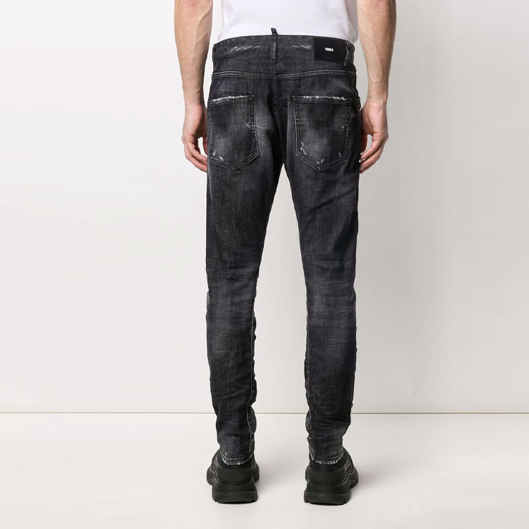 Purchase DSQUARED2 男士修身破洞牛仔裤 S74LB0782S30357-900