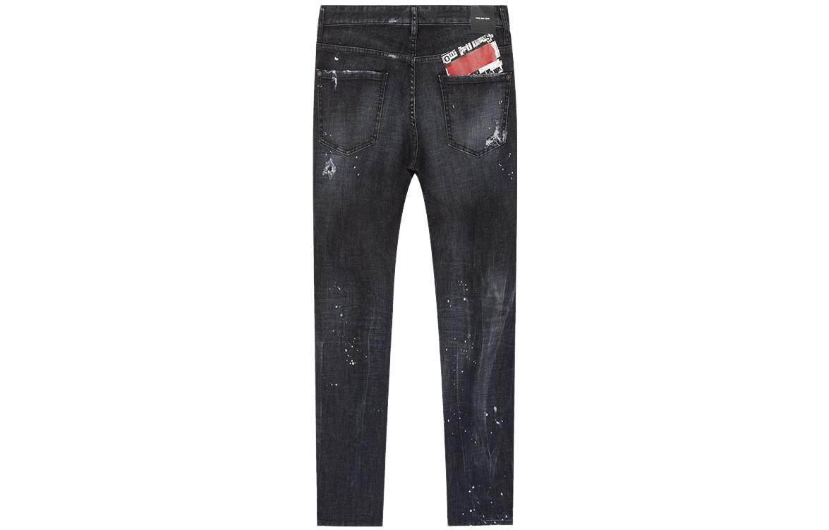 DSQUARED2 Distressed Slim Fit Jeans Men Black Grey Casual Denim. S74LB0489S30357-900 圖 3