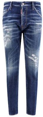 DSQUARED2 男士破洞修身中腰蓝色牛仔裤 S71LB1365S30342-470 Order DSQUARED2 男士破洞修身中腰蓝色牛仔裤 S71LB1365S30342-470