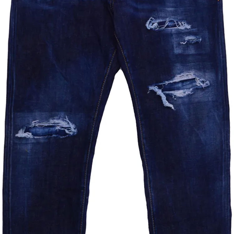 DSQUARED2 Distressed Straight-Leg Denim Jeans Men Dark Blue S71LB1257S30789470 圖 5