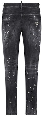 DSQUARED2 男士黑色做旧拉链直筒中腰牛仔裤 S74LB1430S30503-900 Lookbook DSQUARED2 男士黑色做旧拉链直筒中腰牛仔裤 S74LB1430S30503-900