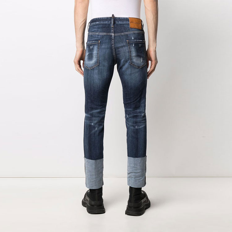 DSQUARED2 FW21  Distressed Cuffed Jeans Blue Denim. S71LB0904S30708-470 圖 4