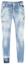 Buy DSQUARED2 FW21 Distressed Straight-Leg Logo Patch Jeans Blue S74LB0851S30342-470