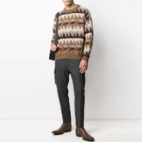 Lookbook DSQUARED2 FW21锥形休闲裤纯色深灰色 S74KB0558S52997-860