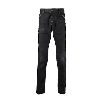 DSQUARED2 FW21 Washed Slim Fit Casual Jeans Black S74LB0986S30357-900