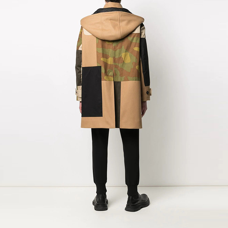 Shop DSQUARED2 FW21 迷彩扣飾外套 棕色. S74AA0234S53003-124