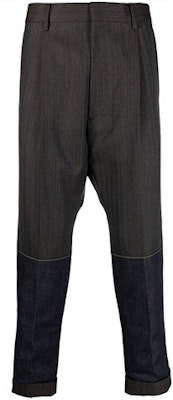 DSQUARED2 FW21 對比拼接休閒西裝長褲 男士深灰色 S71KB0394S53031-001 Buy DSQUARED2 FW21 對比拼接休閒西裝長褲 男士深灰色 S71KB0394S53031-001