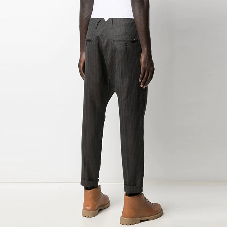 Purchase DSQUARED2 FW21 對比拼接休閒西裝長褲 男士深灰色 S71KB0394S53031-001