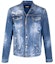 Buy DSQUARED2 FW21 蓝色泼漆做旧牛仔夹克 男款. S74AM1174S30342-470