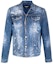Order DSQUARED2 FW21 蓝色泼漆做旧牛仔夹克 男款. S74AM1174S30342-470