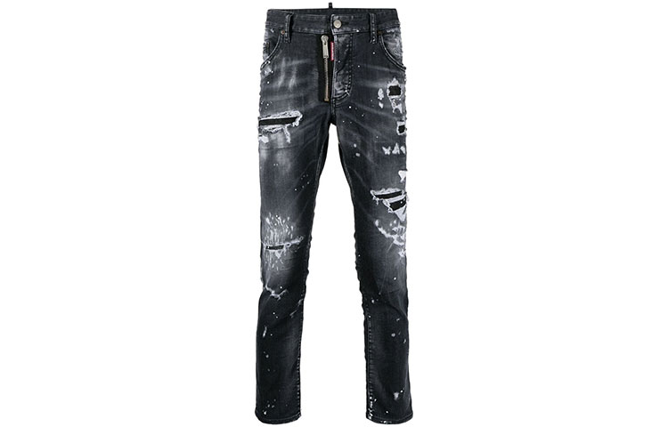DSQUARED2 FW21 Distressed Ripped Jeans  Black S74LB0997S30503-900 圖 2
