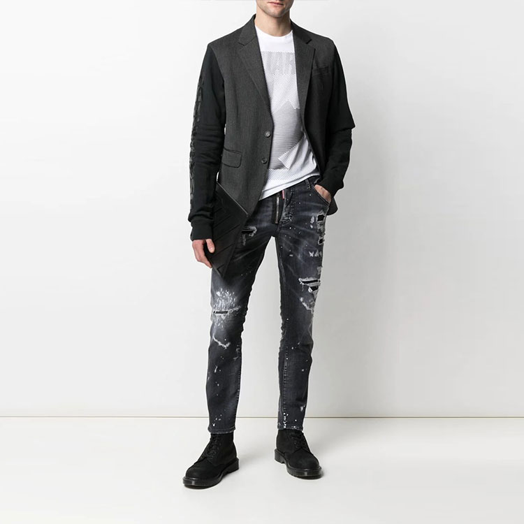 DSQUARED2 FW21 Distressed Ripped Jeans  Black S74LB0997S30503-900 圖 3
