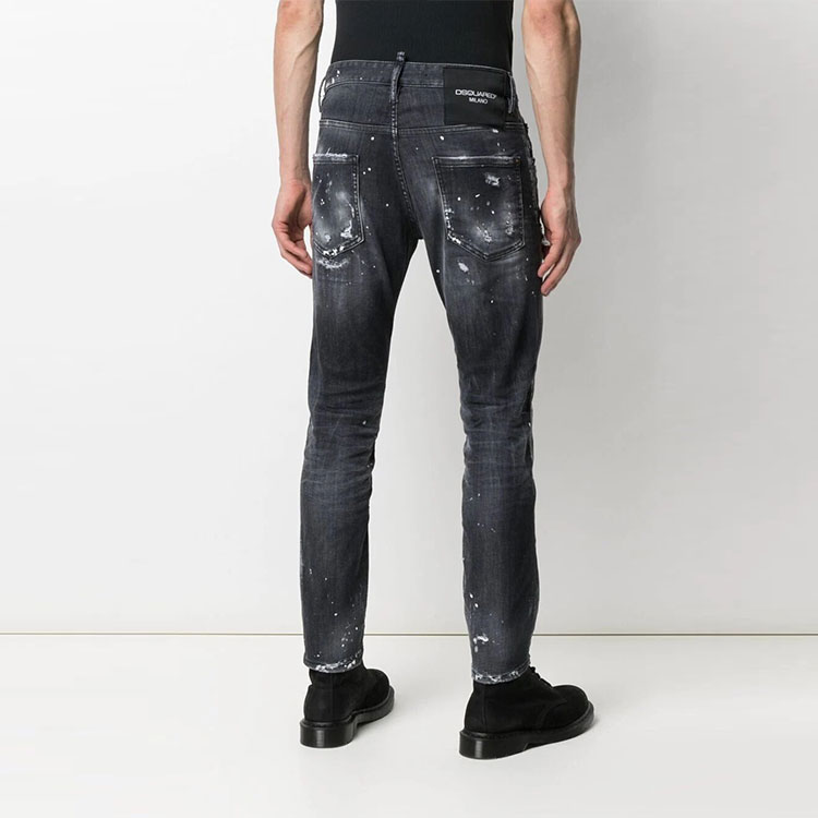 DSQUARED2 FW21 Distressed Ripped Jeans  Black S74LB0997S30503-900 圖 4
