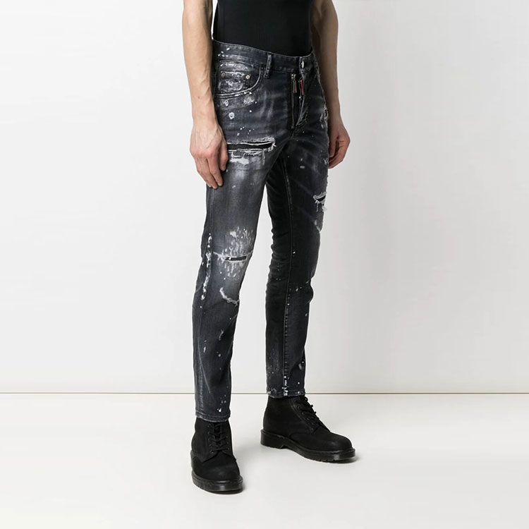 DSQUARED2 FW21 Distressed Ripped Jeans  Black S74LB0997S30503-900 圖 5
