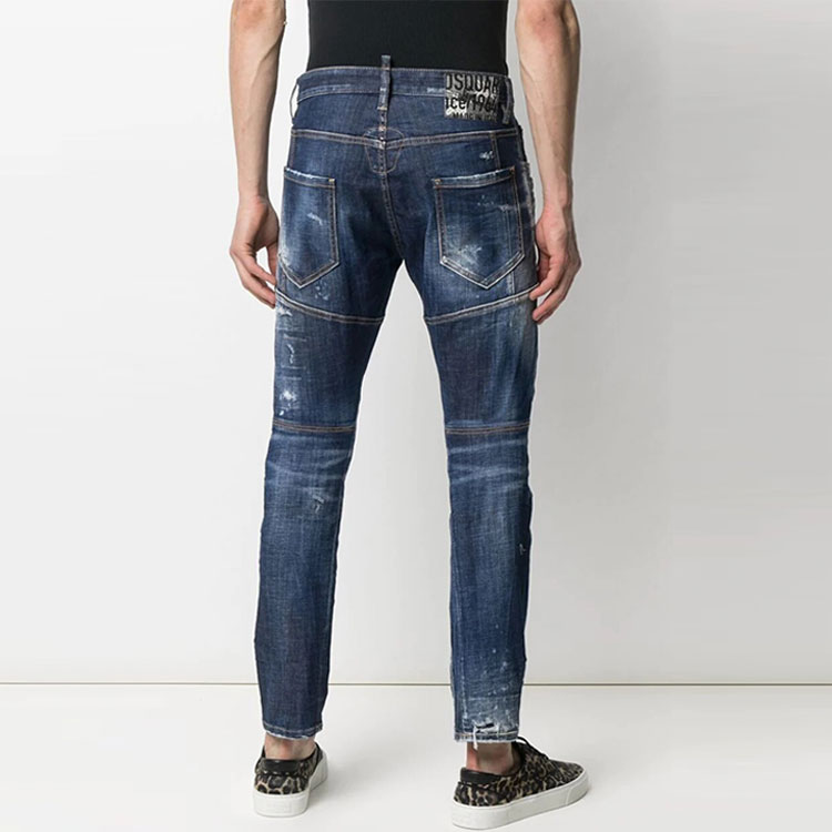DSQUARED2 FW21 Distressed Slim Fit Jeans  Blue S74LB0960S30342-470 圖 5