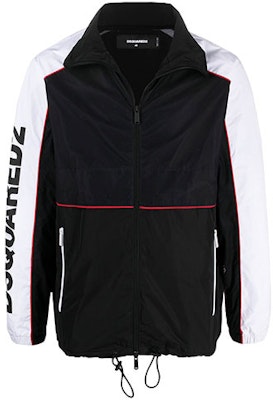 DSQUARED2 FW21 男士黑色拼色标志印花防风夹克 S74AM1209S47858-900 Buy DSQUARED2 FW21 男士黑色拼色标志印花防风夹克 S74AM1209S47858-900