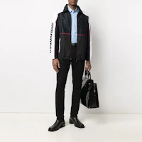 Lookbook DSQUARED2 FW21 Logo Print Color Block Windbreaker Jacket Men Black S74AM1209S47858-900