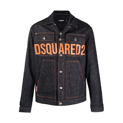 DSQUARED2 FW21 Logo Print Denim Jacket Men. S74AM1170S30485-470