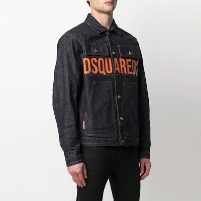 DSQUARED2 FW21 ロゴプリント デニムジャケット メンズ. S74AM1170S30485-470 Purchase DSQUARED2 FW21 ロゴプリント デニムジャケット メンズ. S74AM1170S30485-470