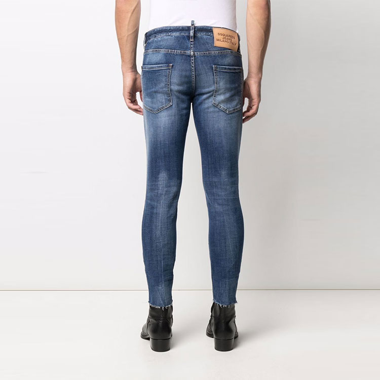 DSQUARED2 FW21 Mid-Rise Distressed Slim Jeans Men Blue S74LB0966S30664-470 圖 4