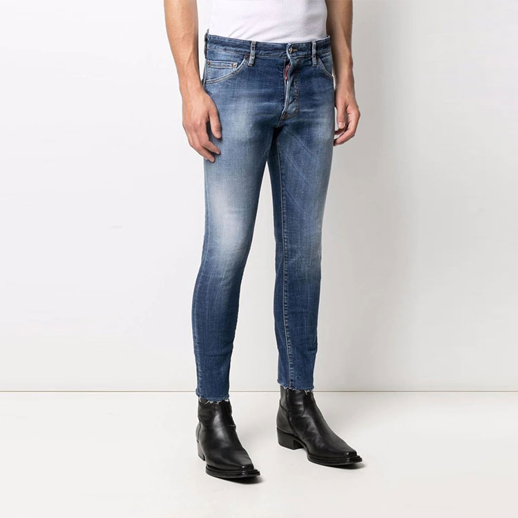 DSQUARED2 FW21 Mid-Rise Distressed Slim Jeans Men Blue S74LB0966S30664-470 圖 5