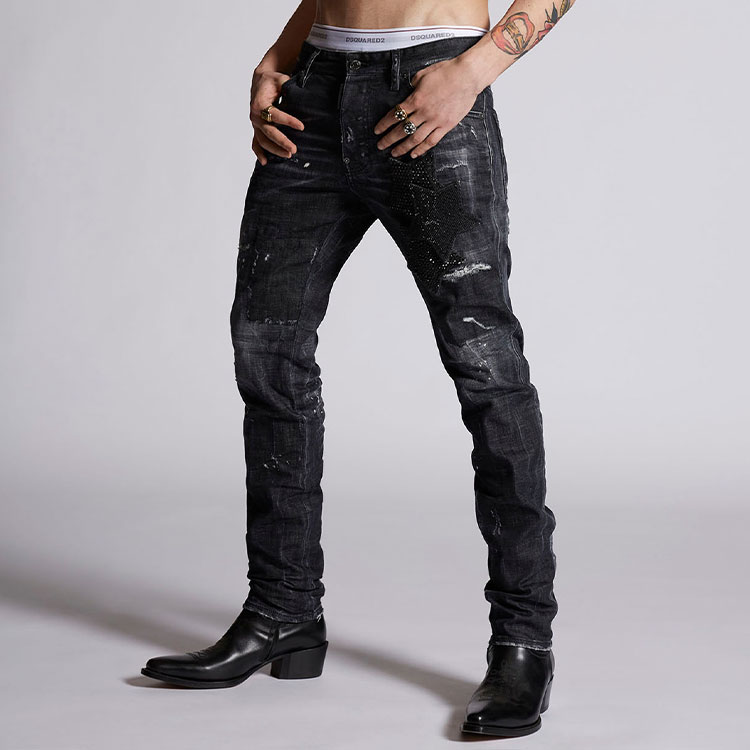 DSQUARED2 FW21 Slim Star Jeans Men Grey S74LB1013S30357-900 圖 4
